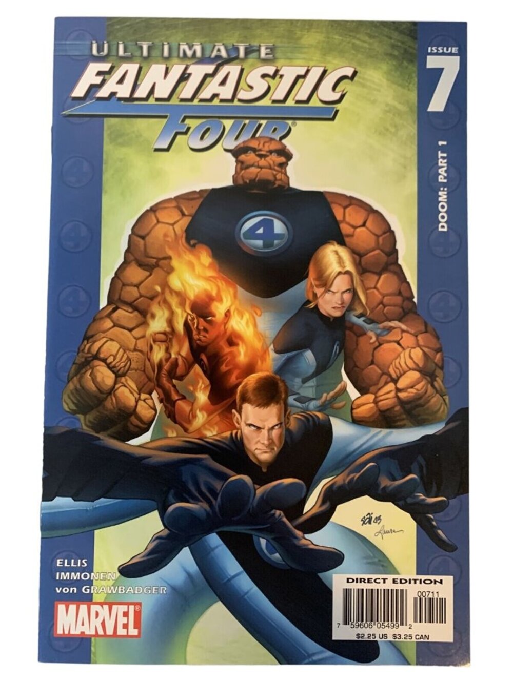 Ultimate Fantastic Four #7 2004 Marvel Doom Pt 1 Key Issue NM Direct Edition
